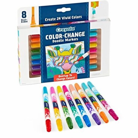Crayola Markers, Dual-Ended, Color-Changing, 24 CYO588315